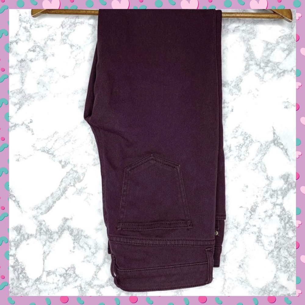 Ellen Tracy Dark Purple Y2K Crop Ankle Denim Jeans Women’s 4